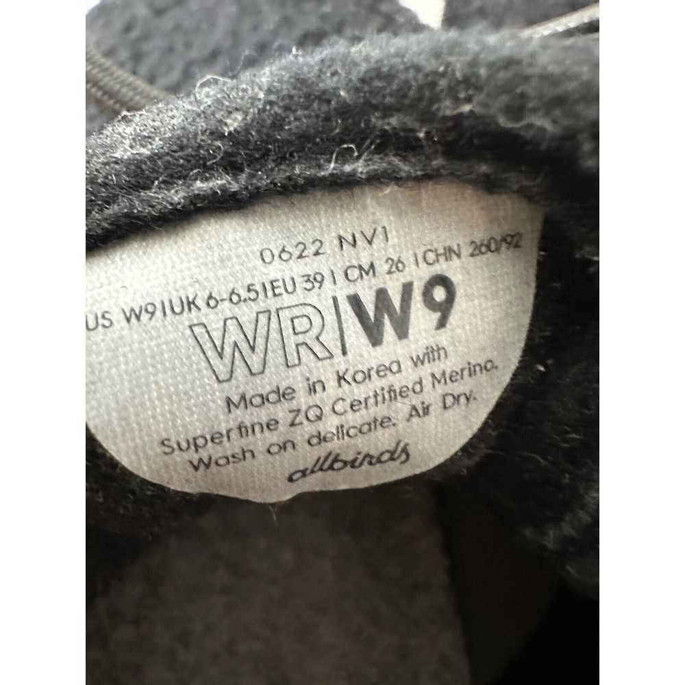 Allbirds Tennis Shoes Womens‎ Size 9 Black Running Gym Walking Sneakers Cozycore - Picture 3 of 8
